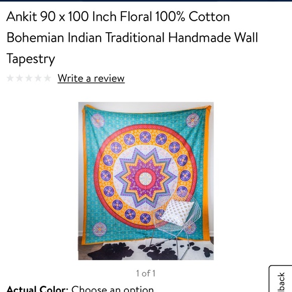Ankit 90x100 tapestry - Picture 1 of 3
